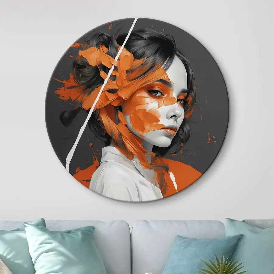 murales de pared Iris morado con capullos sobre un delicado fondo r45489