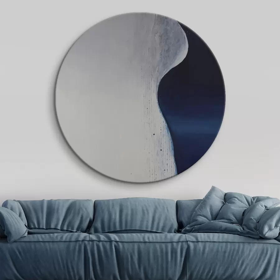 murales de pared Abstracto con pinceladas rojas sobre fondo negro r45493