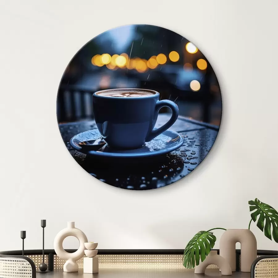 murales de pared Pintura abstracta en tonos beige y negro r45497