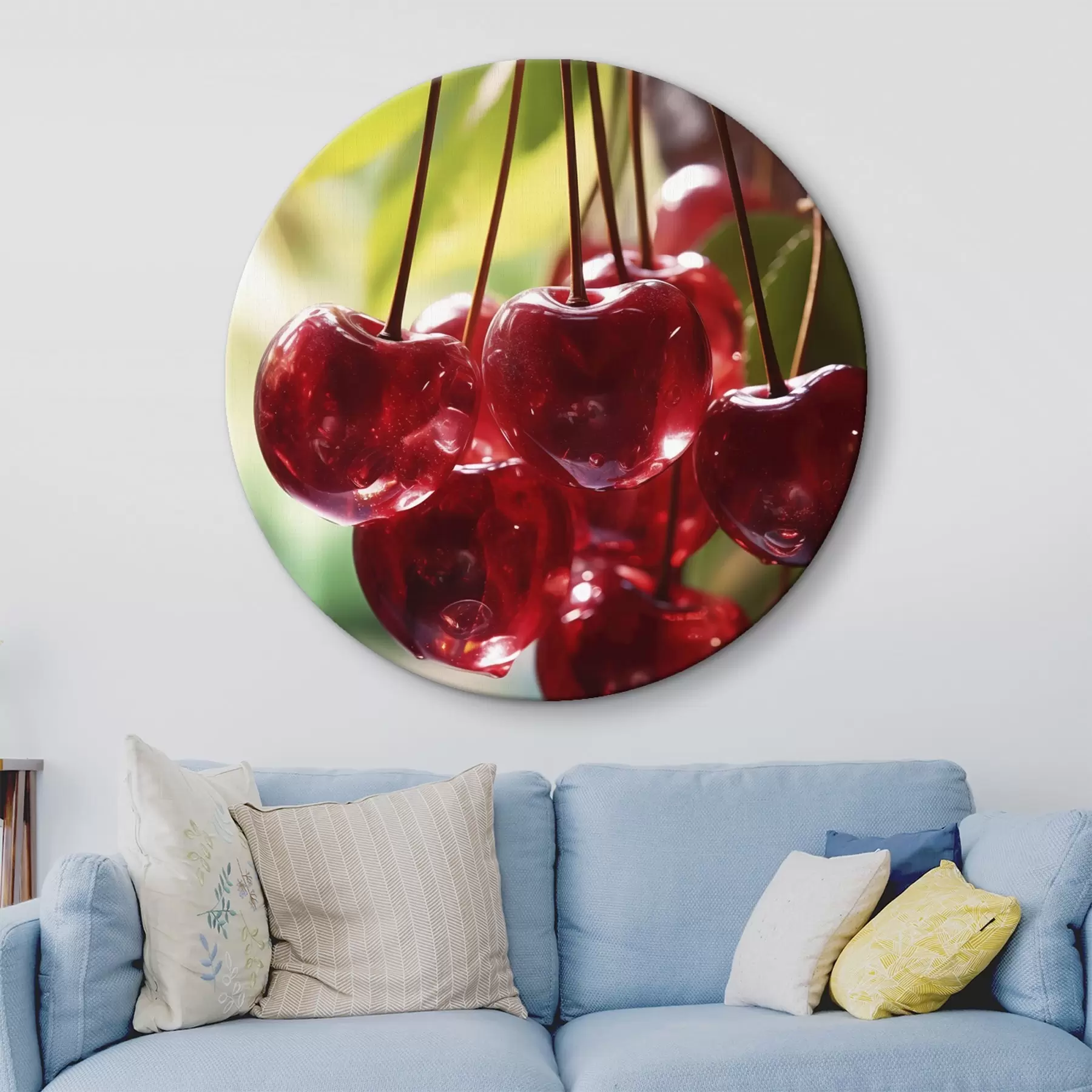 murales de pared Retrato de niña con pintura abstracta naranja r45498