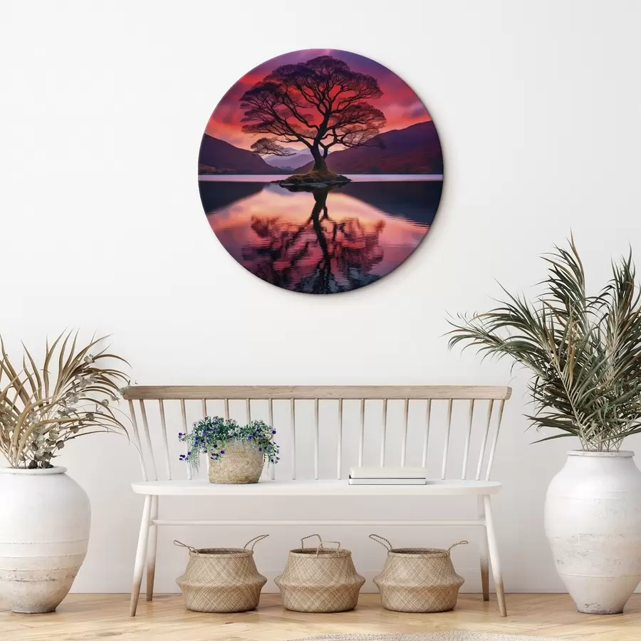 murales de pared Gota de agua cayendo con destellos de luz r45504