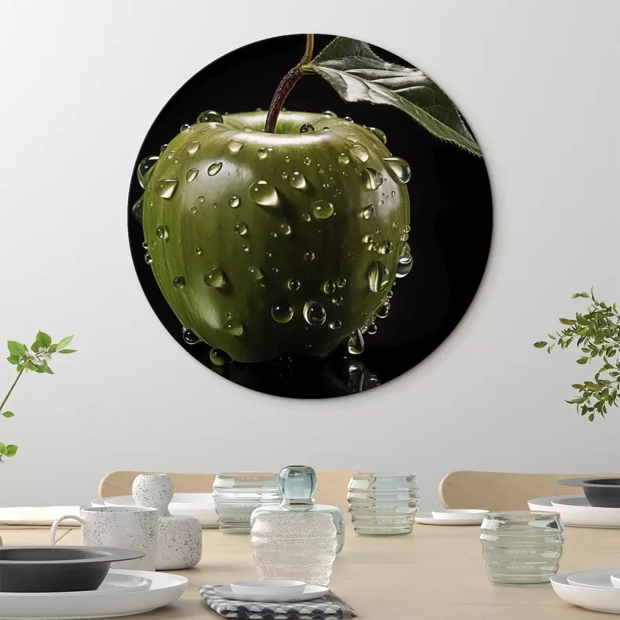 murales de pared Un gran árbol en una colina bajo un cielo estrellado r45506