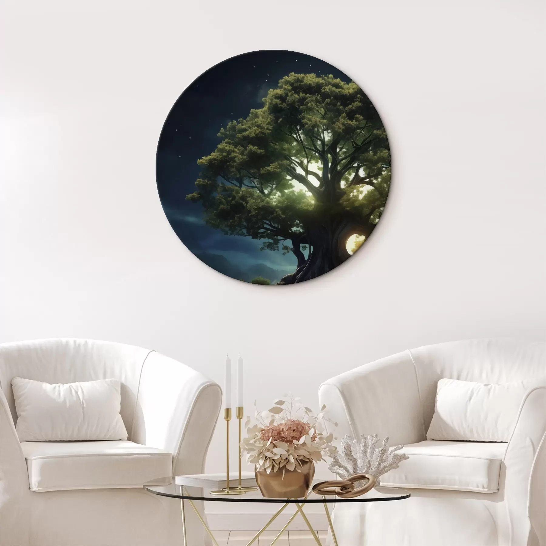 murales de pared Una manzana verde con gotas de agua r45510