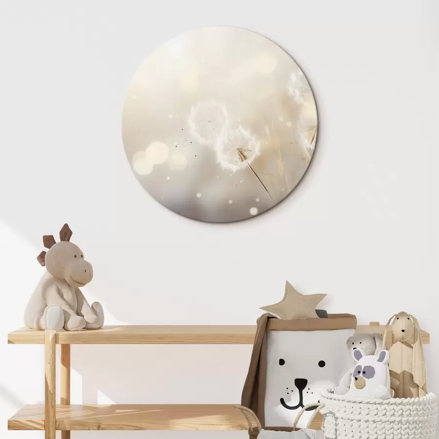 murales de pared Delicados dientes de león a plena luz r45519