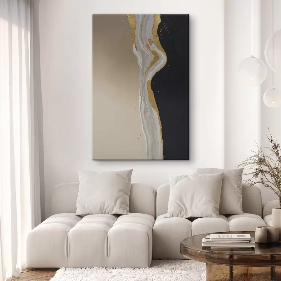 murales de pared Flores de peonía color crema sobre fondo verde s45494