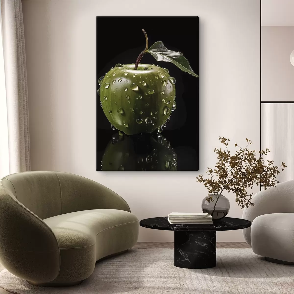 murales de pared Un gran árbol en una colina bajo un cielo estrellado s45506