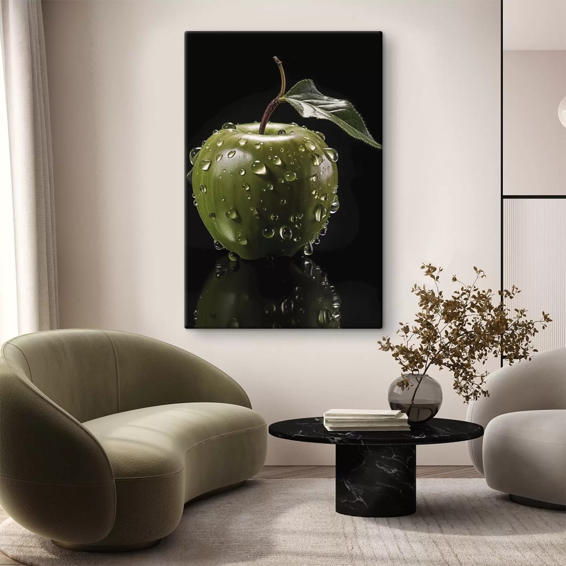 murales de pared Un gran árbol en una colina bajo un cielo estrellado s45506