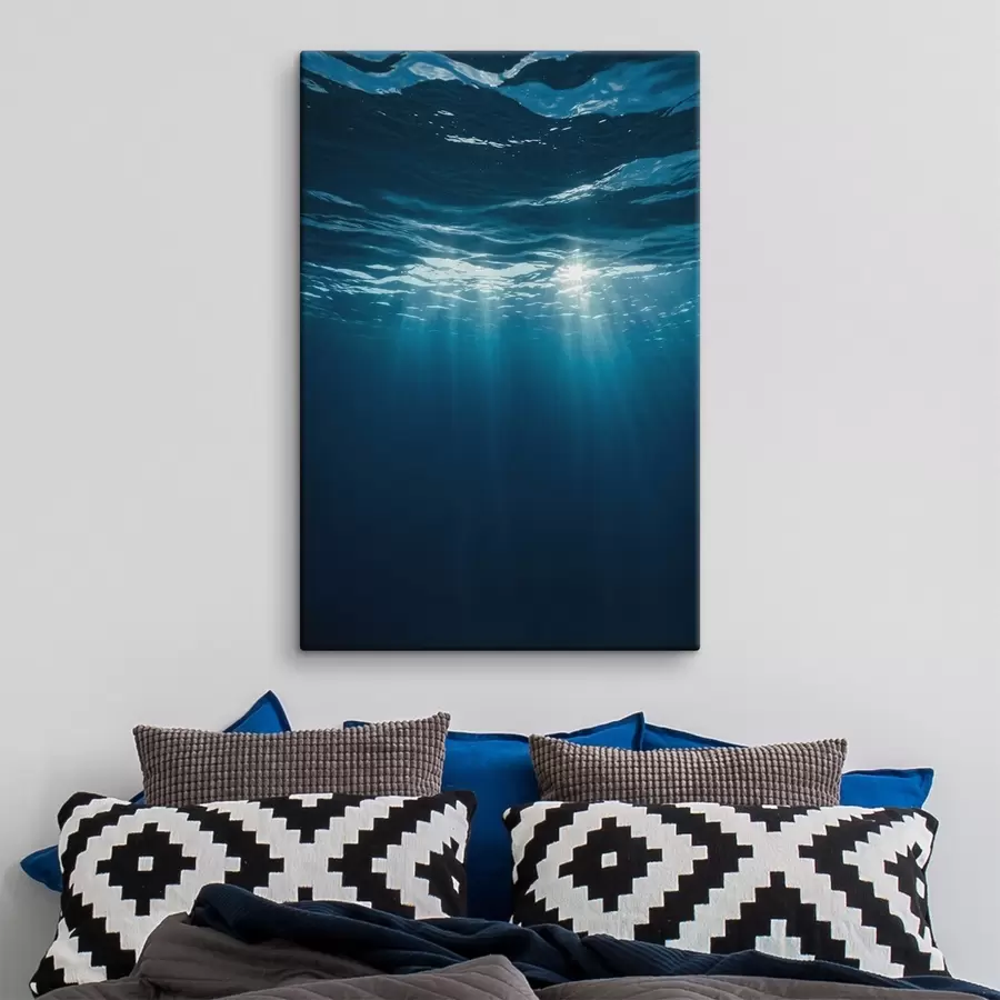 murales de pared Rayos de sol bajo la superficie del agua s45625