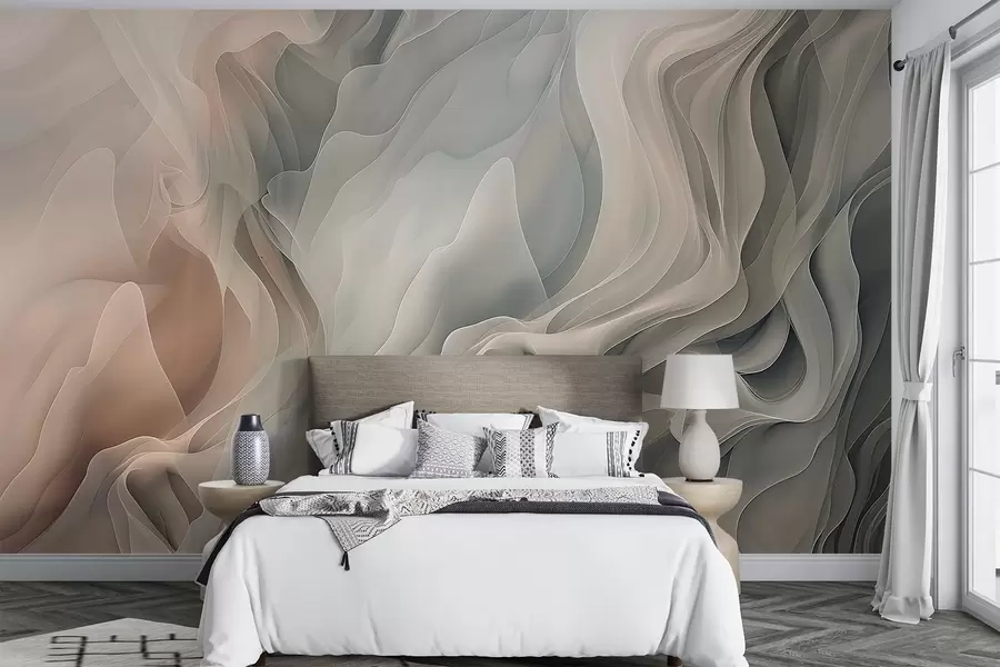 murales de pared Ondas abstractas w04450