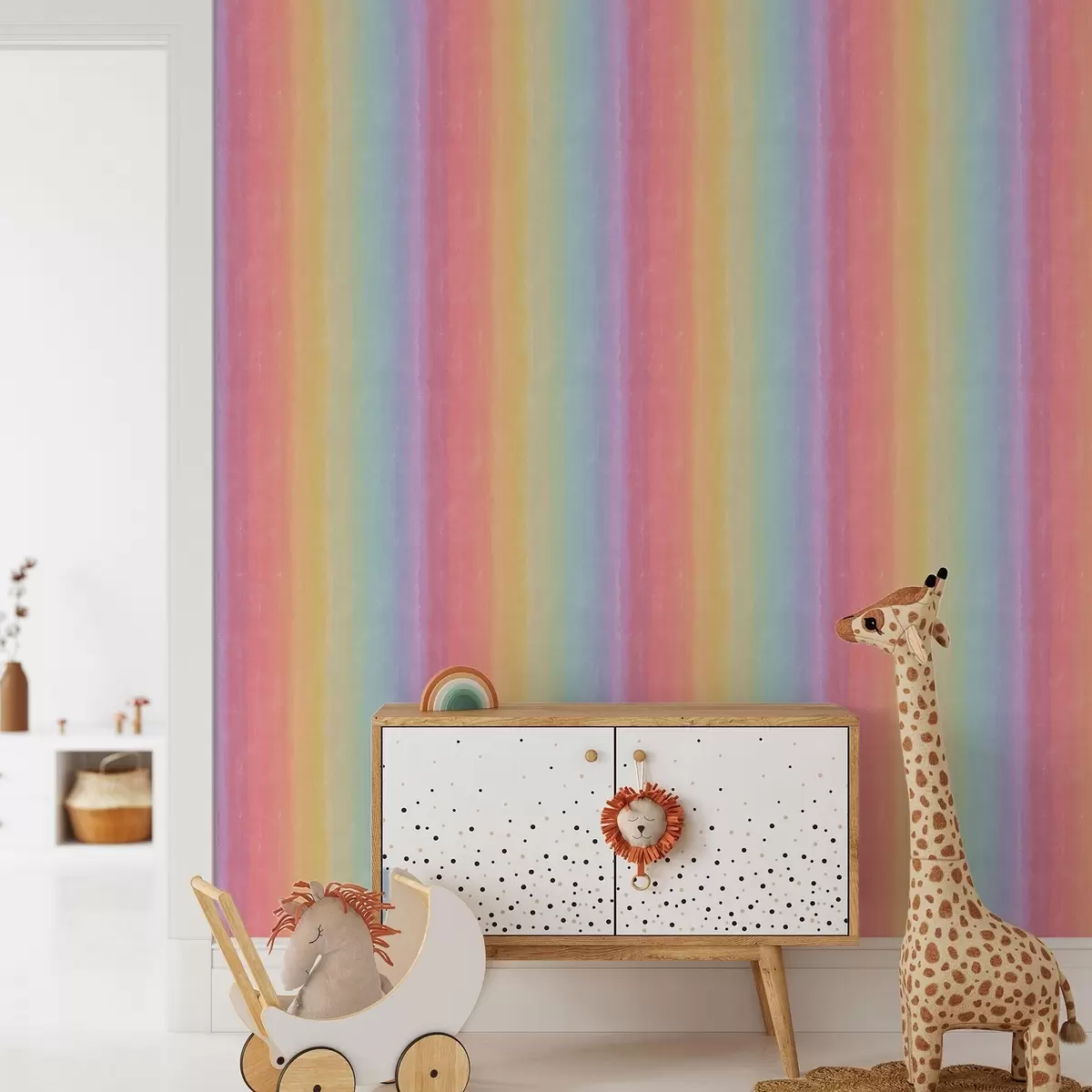 Papel pintado Gradiente de arco iris brillante con transiciones suaves a00512