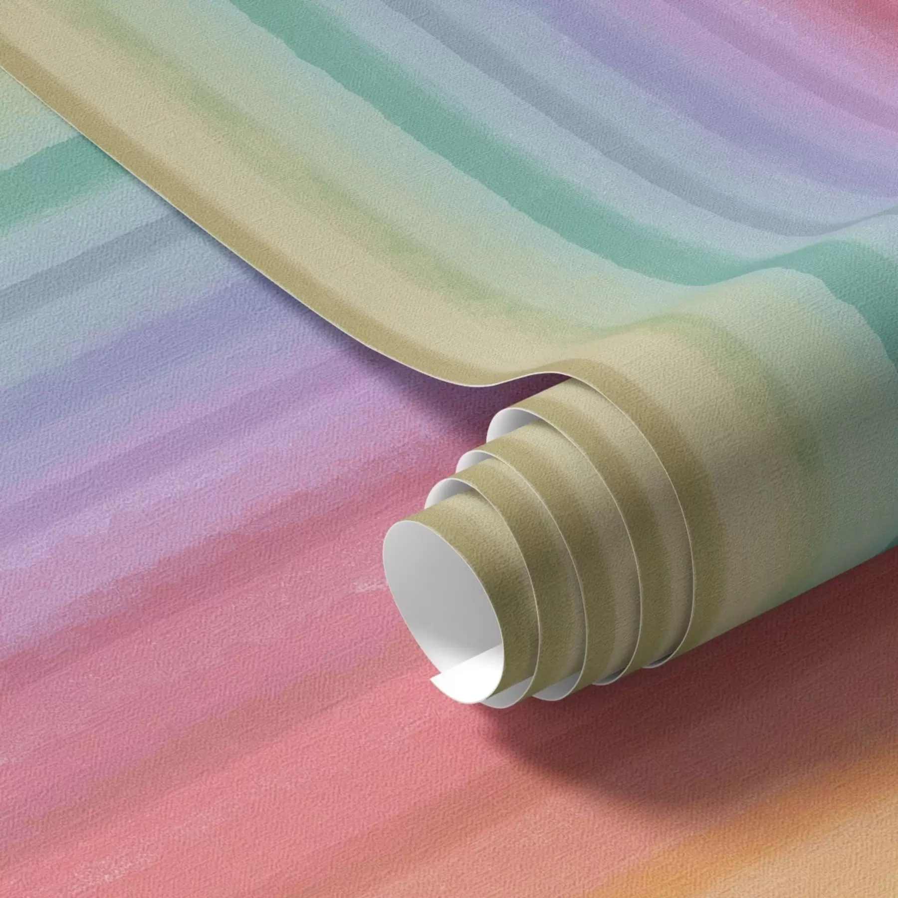 murales de pared Rayas arco iris con expresivos acentos de color a00553