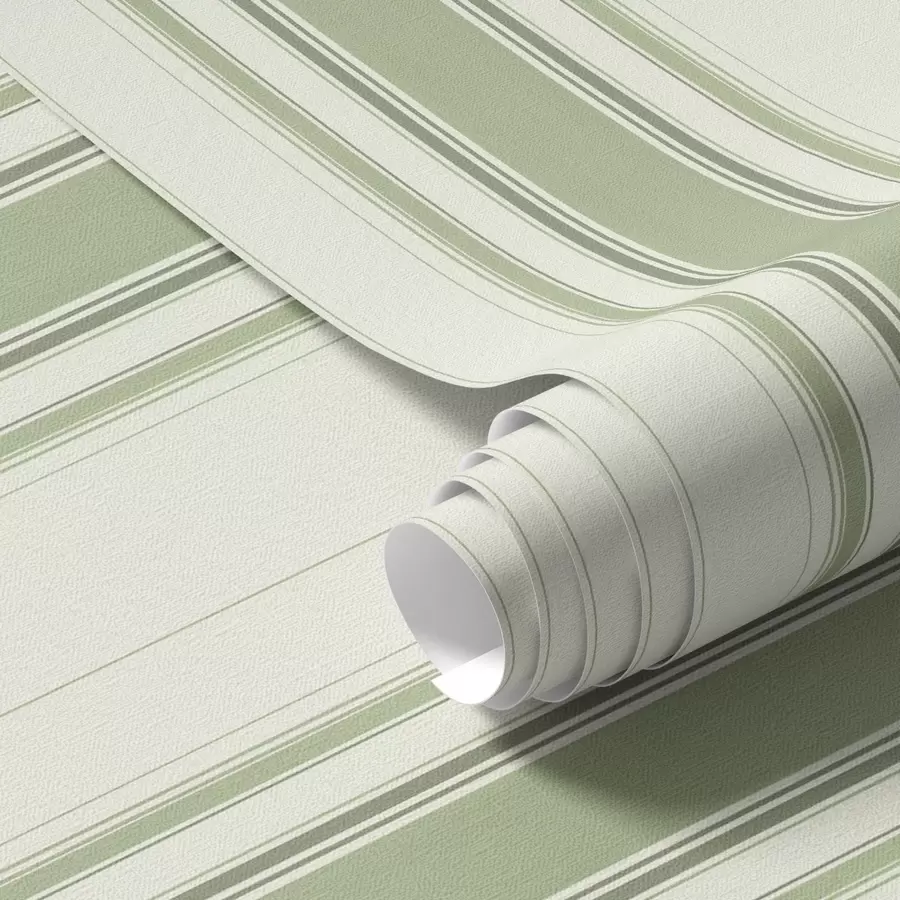 murales de pared Fondo claro con rayas verdes oscuras a00562