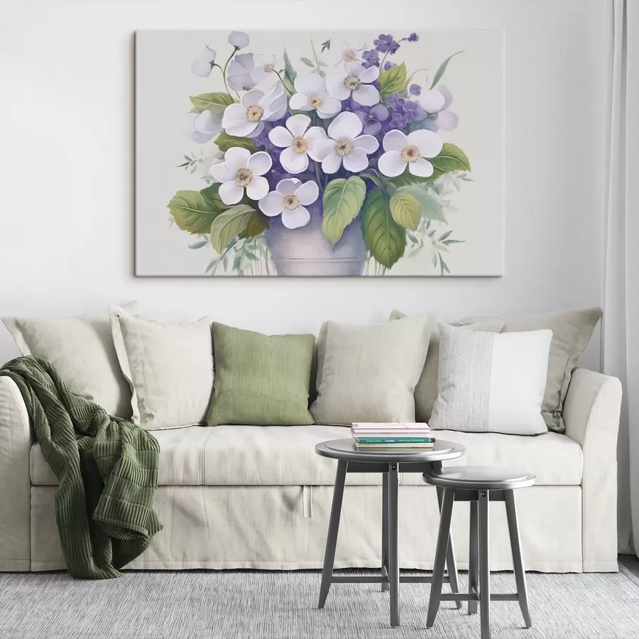 murales de pared Violetas en maceta s45685