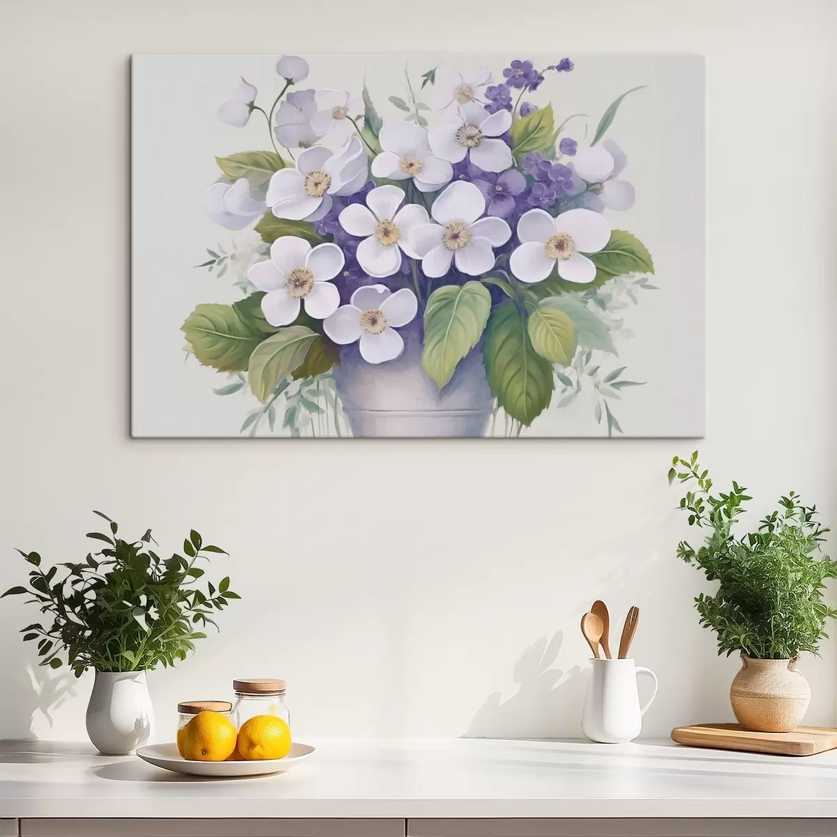 murales de pared Violetas en maceta s45685