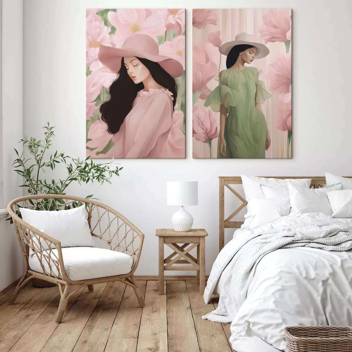 murales de pared Chica con sombrero m00678