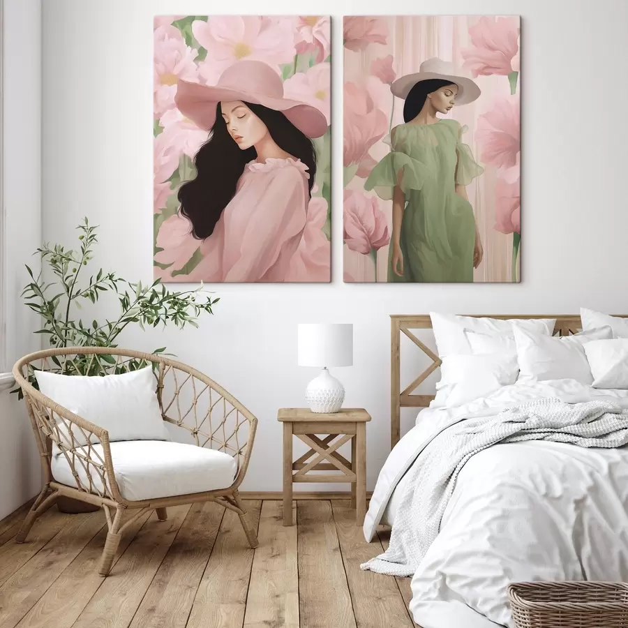 murales de pared Chica con sombrero m00678