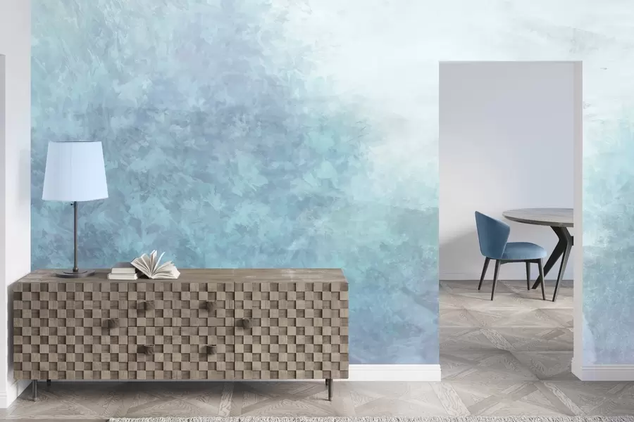 murales de pared  Imitación de hojas en un muro de hormigón w04468v1