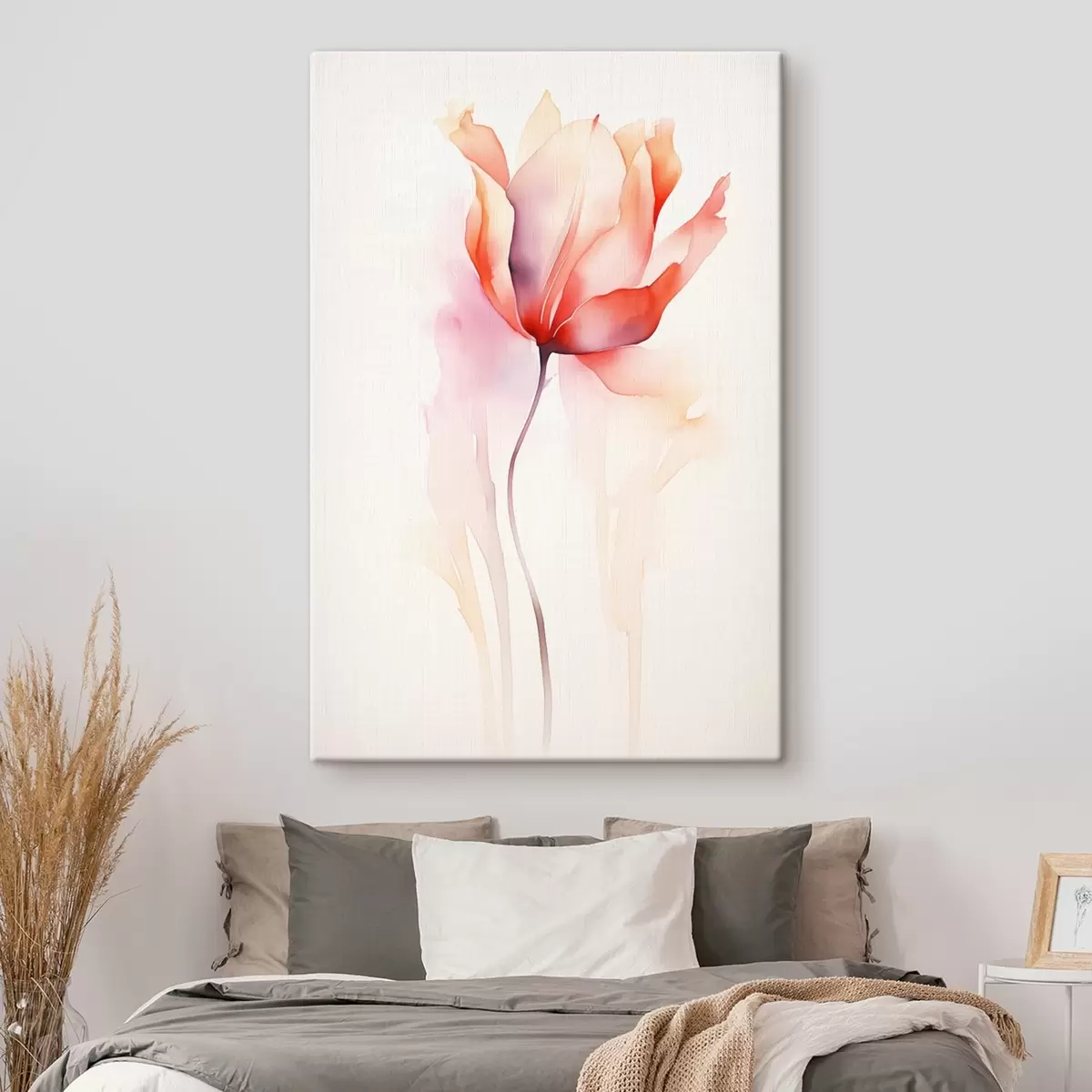 murales de pared Minimalismo floral en estilo acuarela s45637