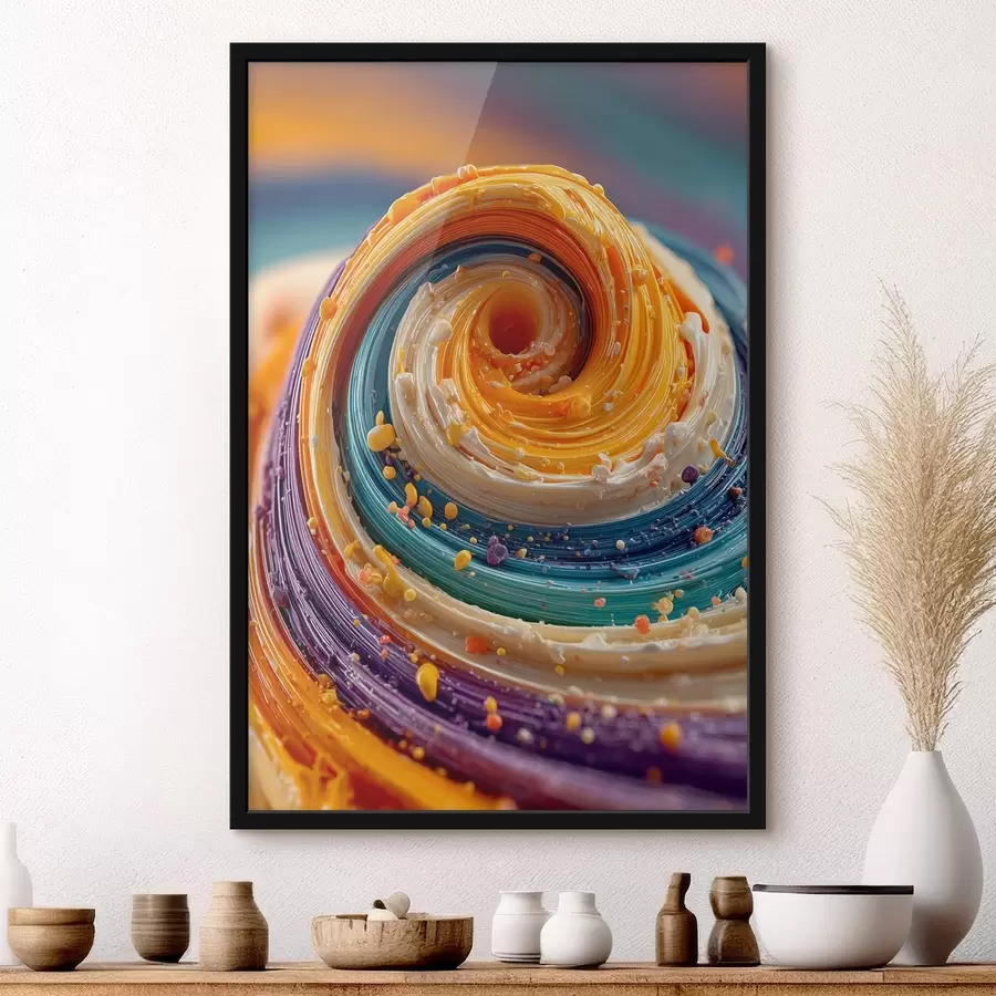 murales de pared Remolino multicolor f45639