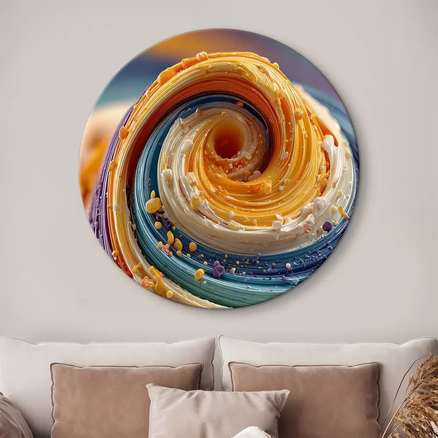 murales de pared Remolino multicolor r45639