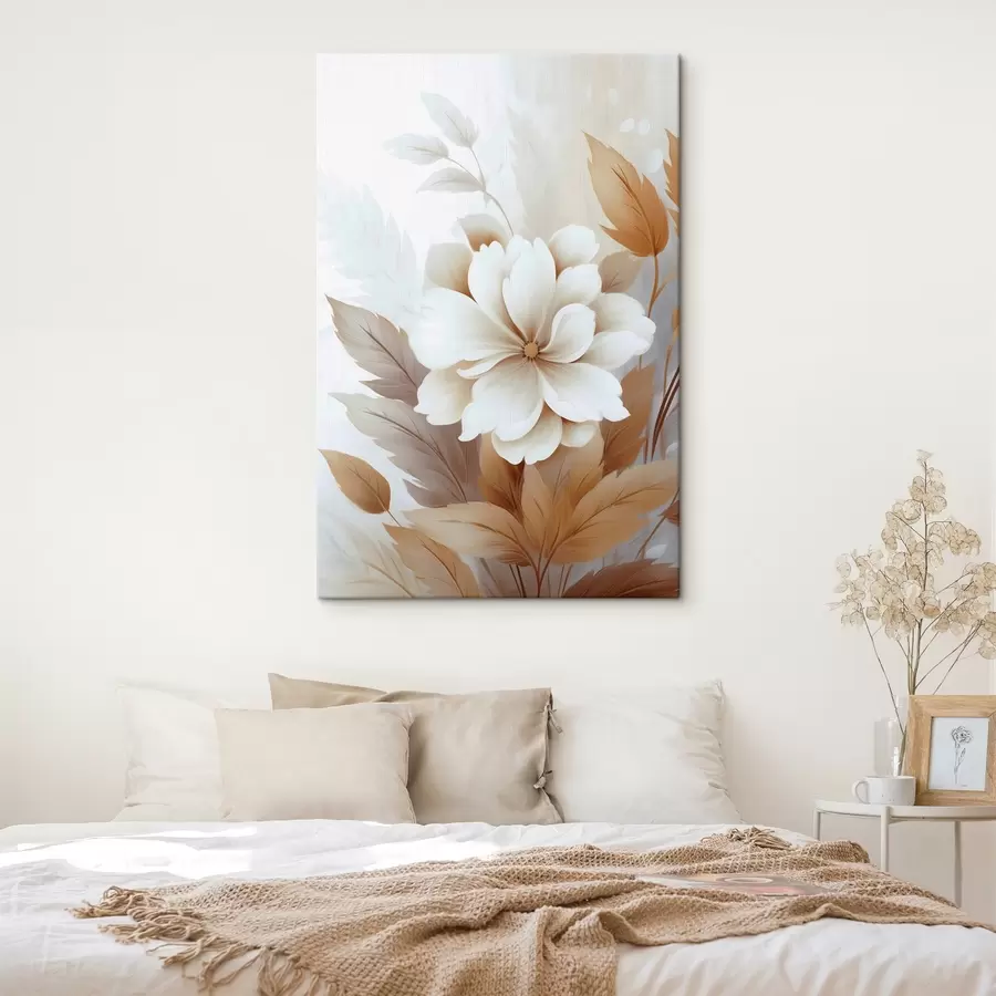 murales de pared Una flor con hojas s45744