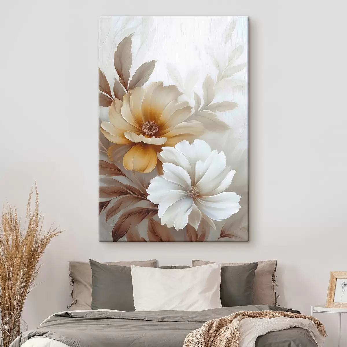 murales de pared Flores con hojas s45745