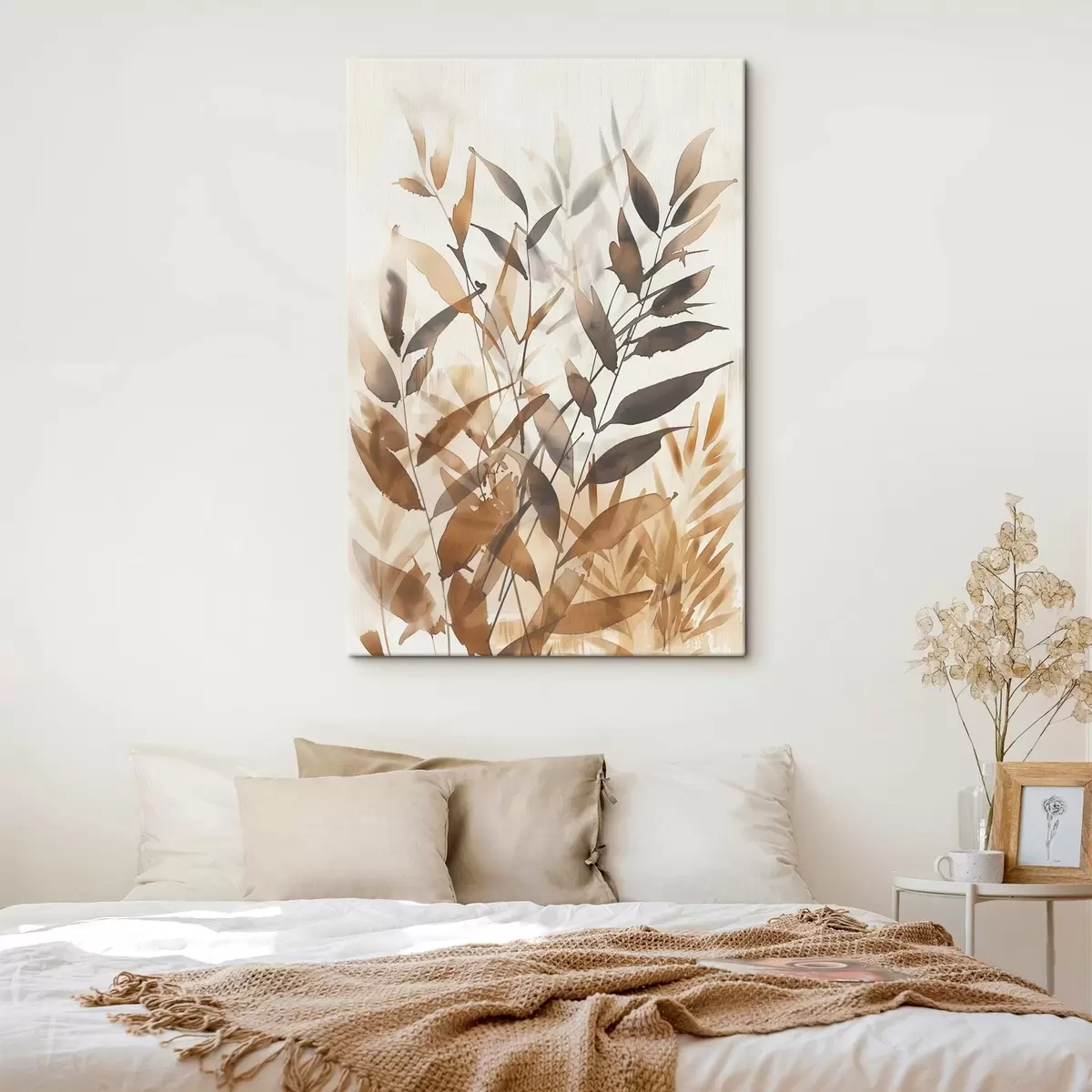 murales de pared Delicadas ramas de hojas s45747