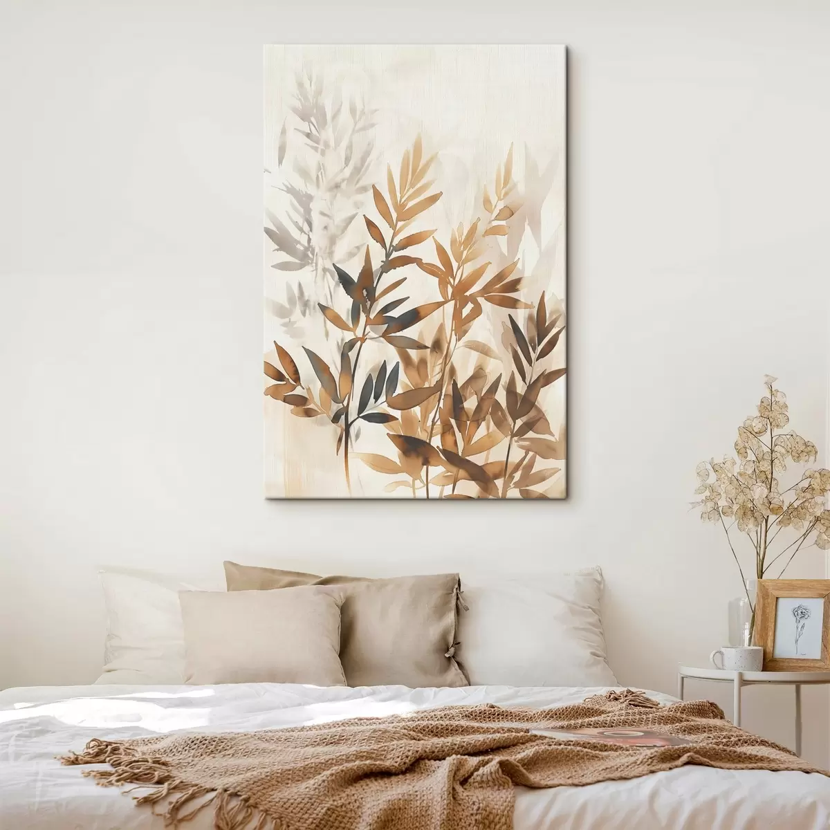 murales de pared Delicadas ramas de hojas s45752