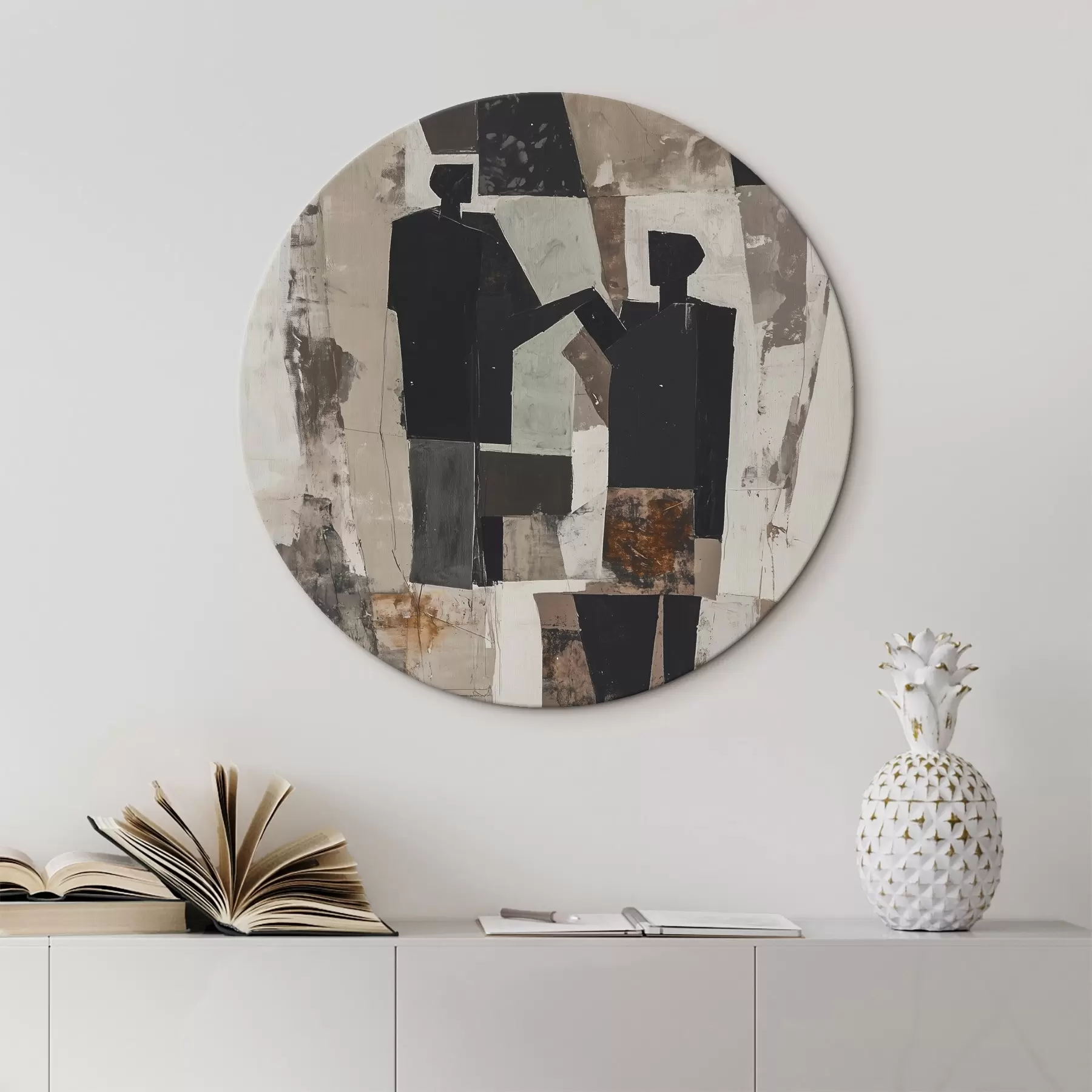 murales de pared Figuras abstractas de una pareja r45776