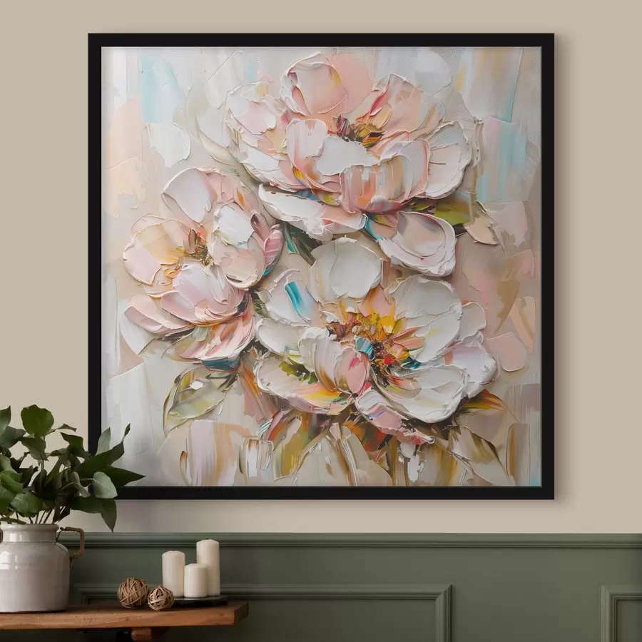 murales de pared Flores grandes f45746