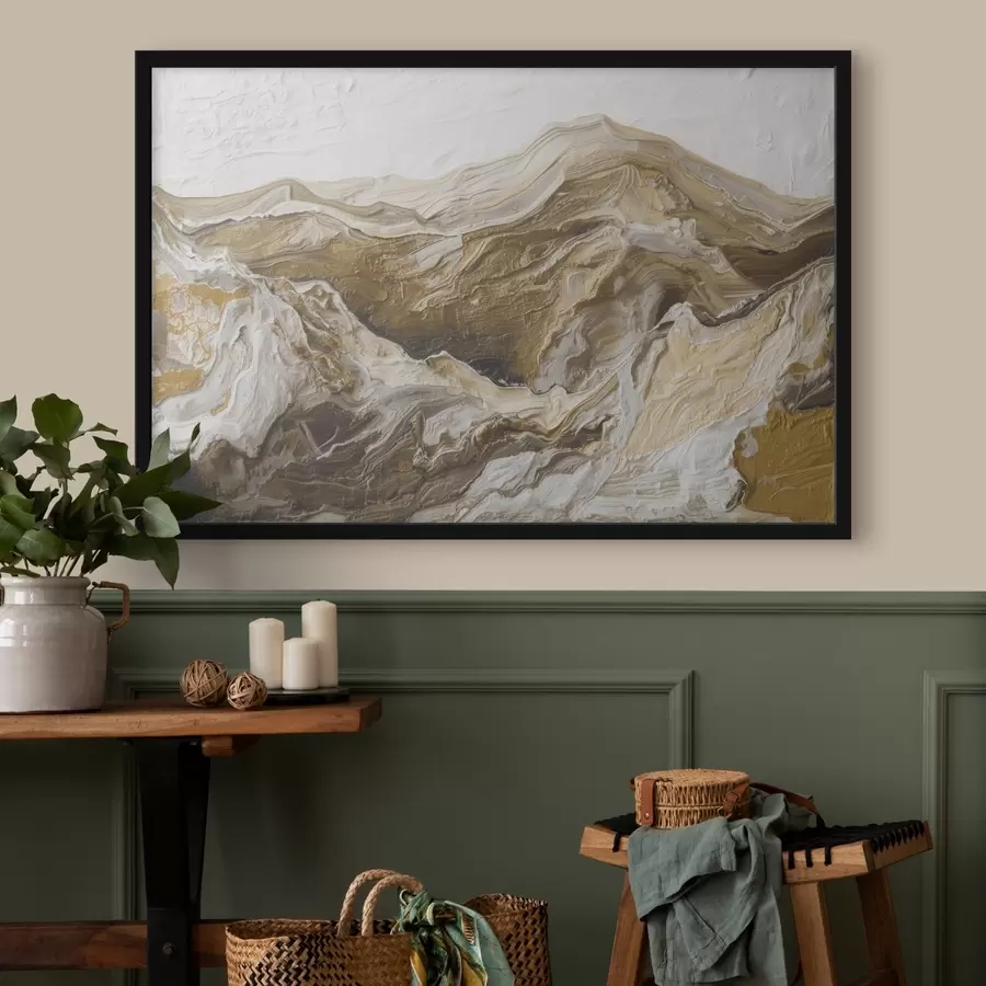 murales de pared Paisaje abstracto de montaña f45750