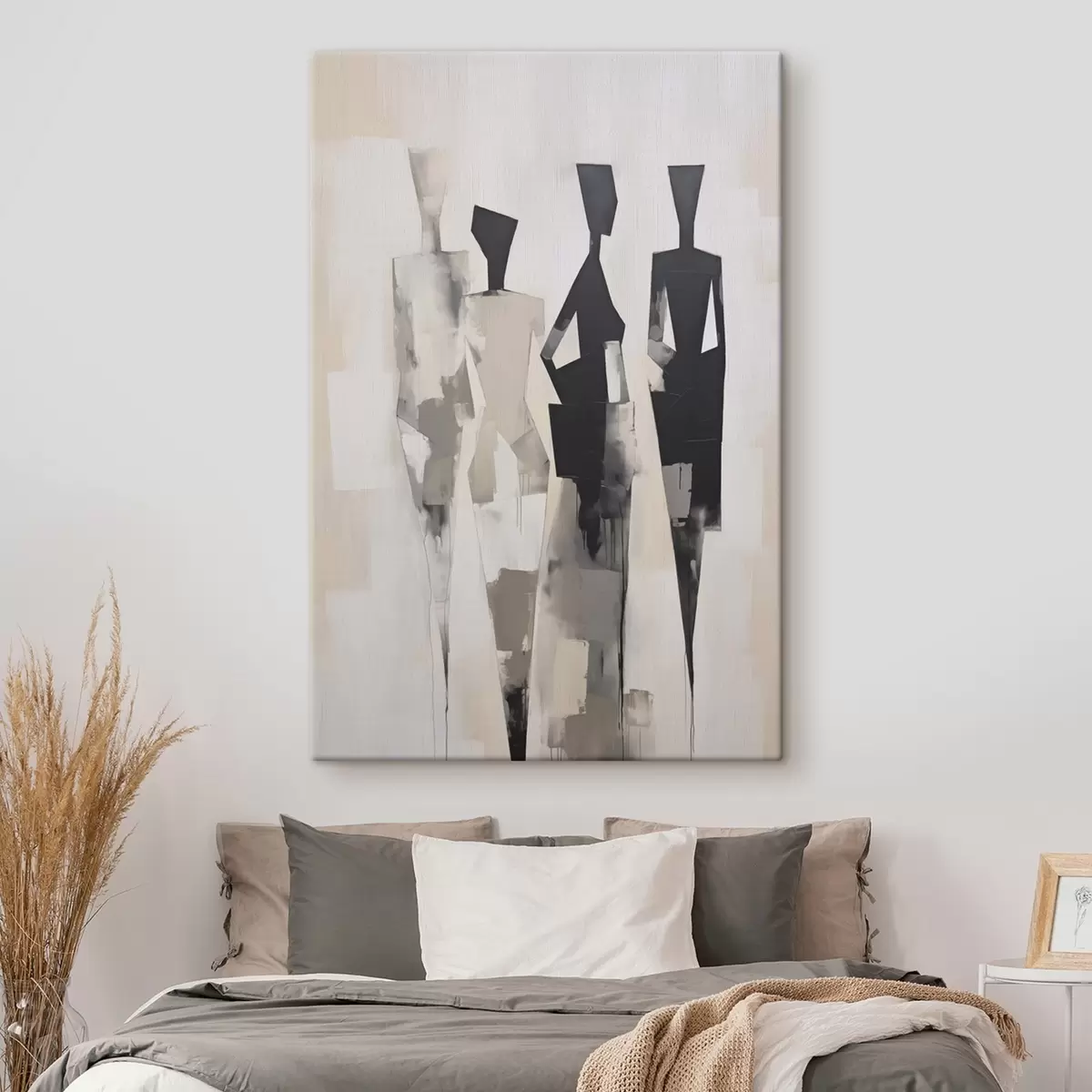 murales de pared Siluetas abstractas de personas s45758