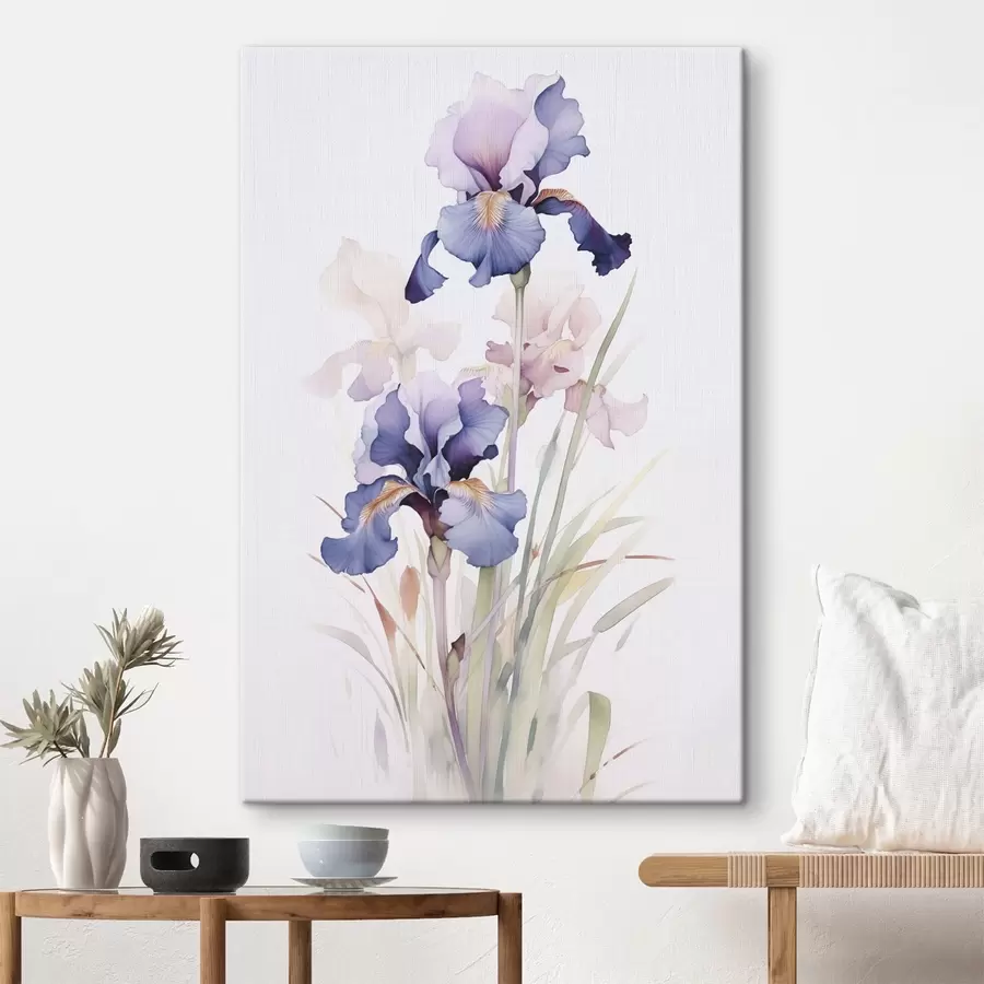 murales de pared Iris imitación acuarela s45762