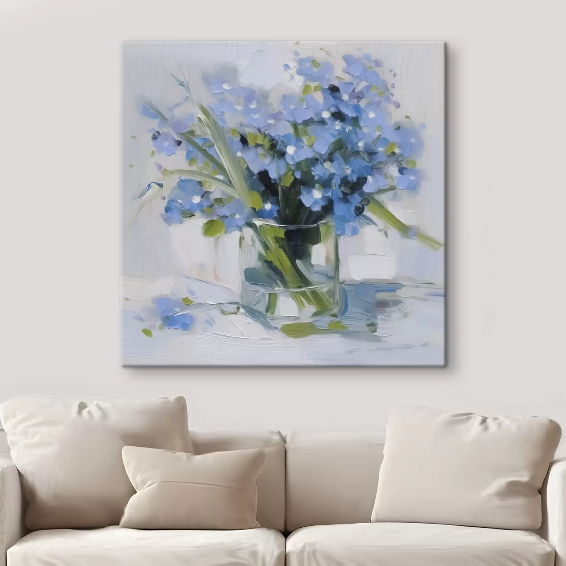 murales de pared Delicadas flores en un jarrón de cristal s45773