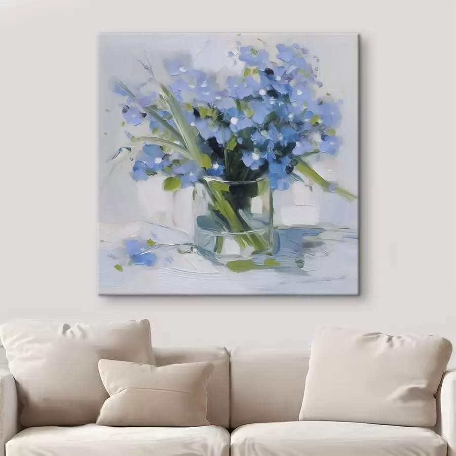 murales de pared Delicadas flores en un jarrón de cristal s45773