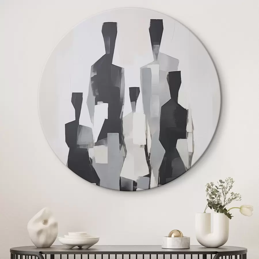 murales de pared siluetas abstractas r45759