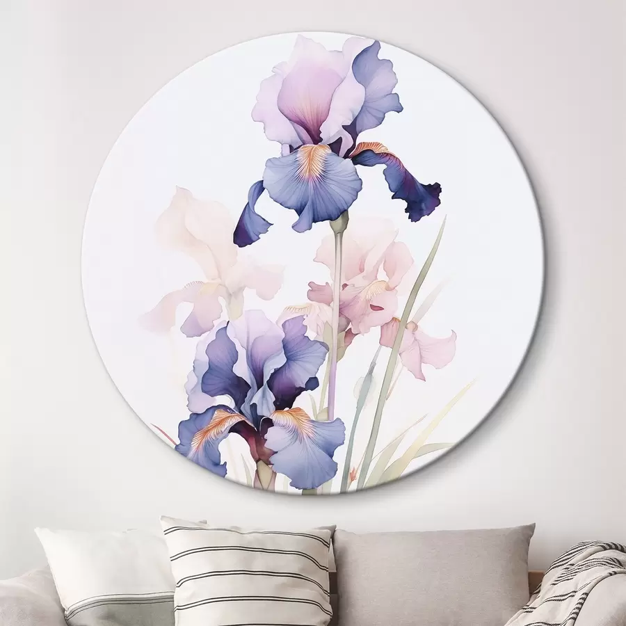 murales de pared Iris imitación acuarela r45762