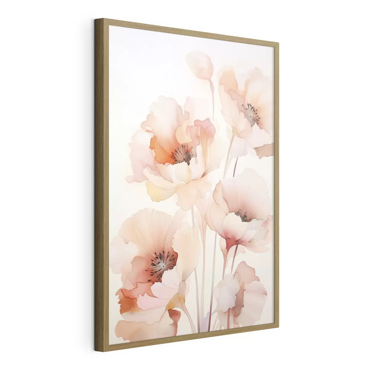 Poster Amapolas imitación acuarela f45760