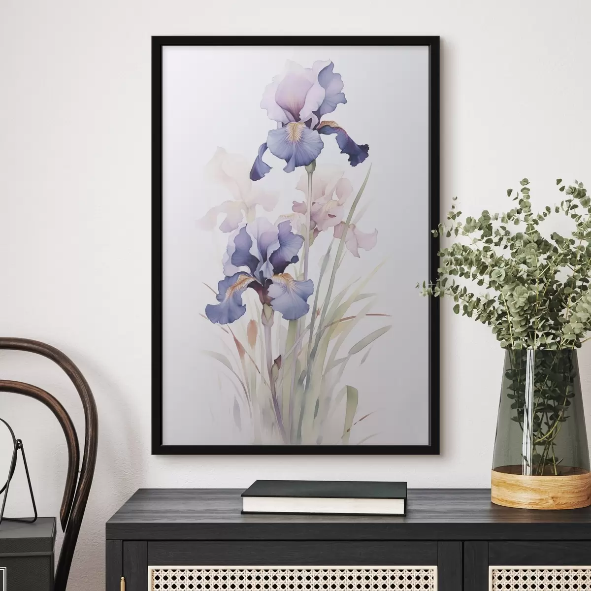 Poster Iris imitación acuarela f45762