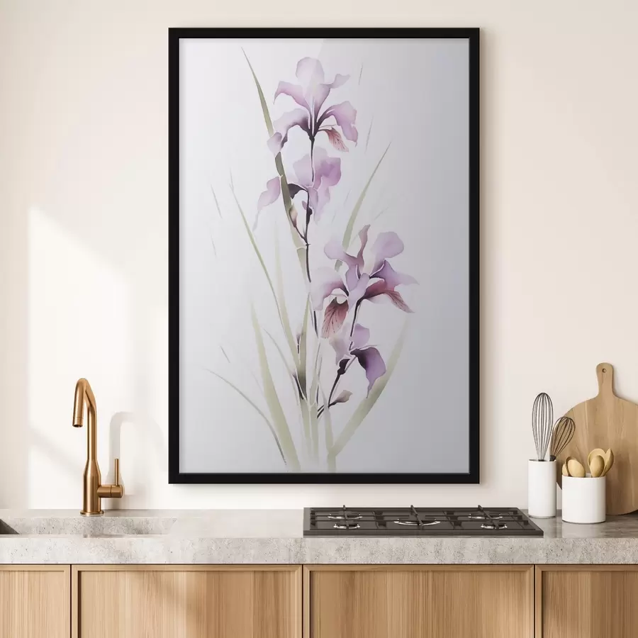 murales de pared Flores imitación acuarela f45763