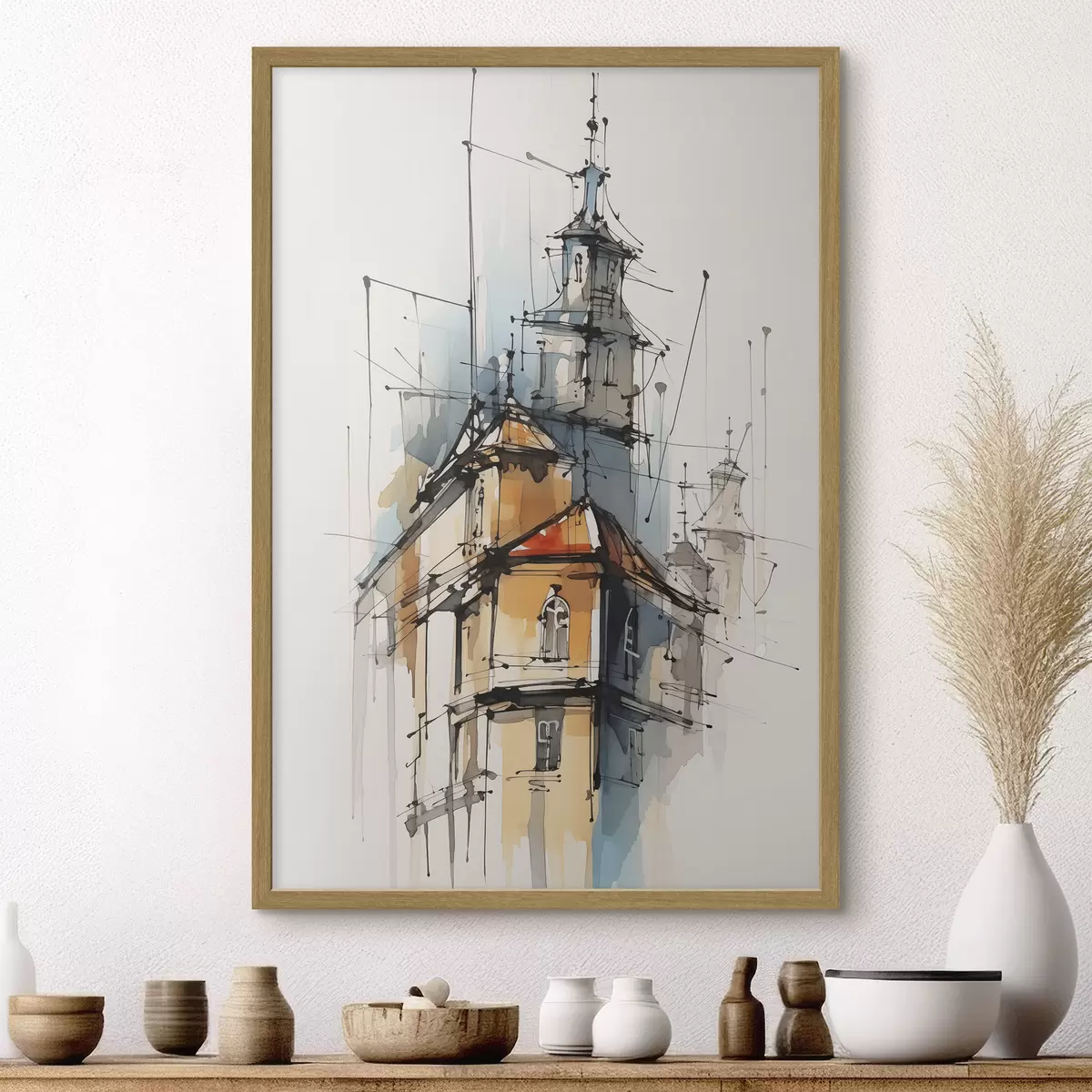 Poster Casa con sol f45765