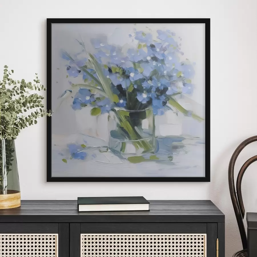 murales de pared Delicadas flores en un jarrón de cristal f45773