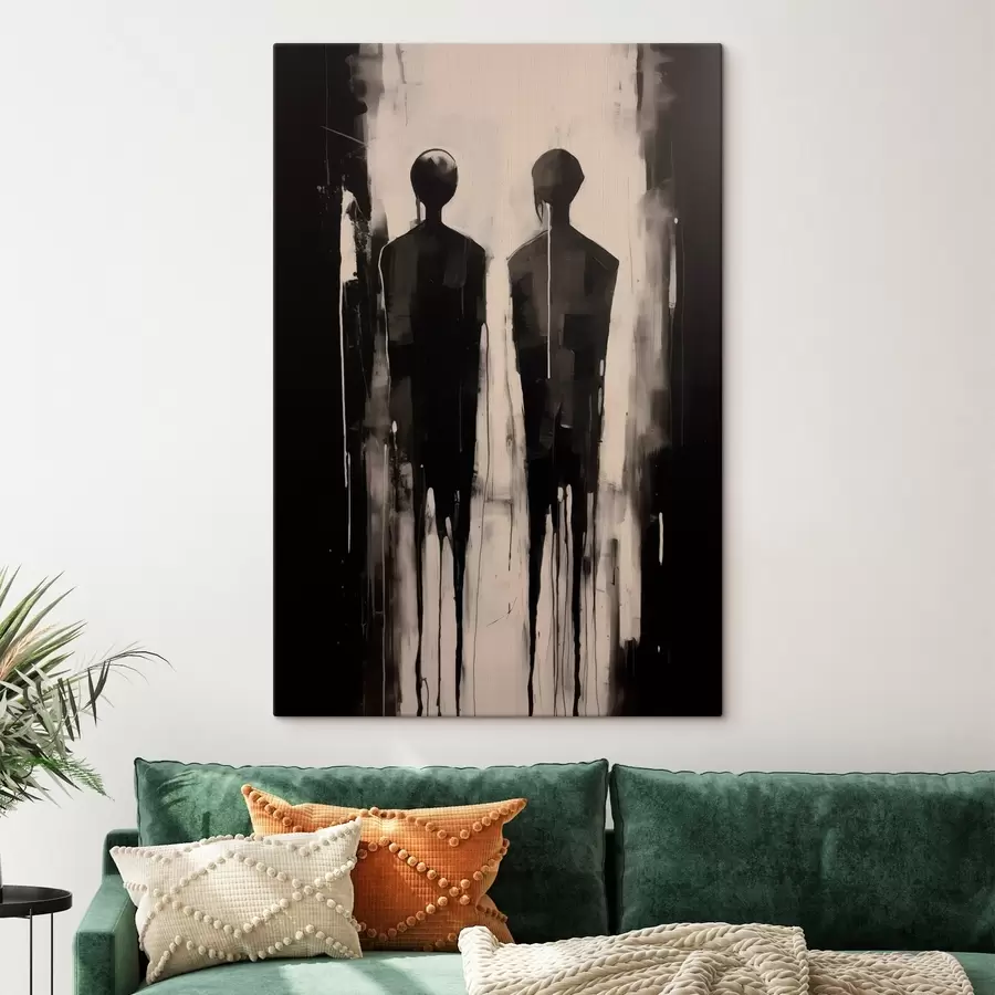 murales de pared Dos siluetas s45789