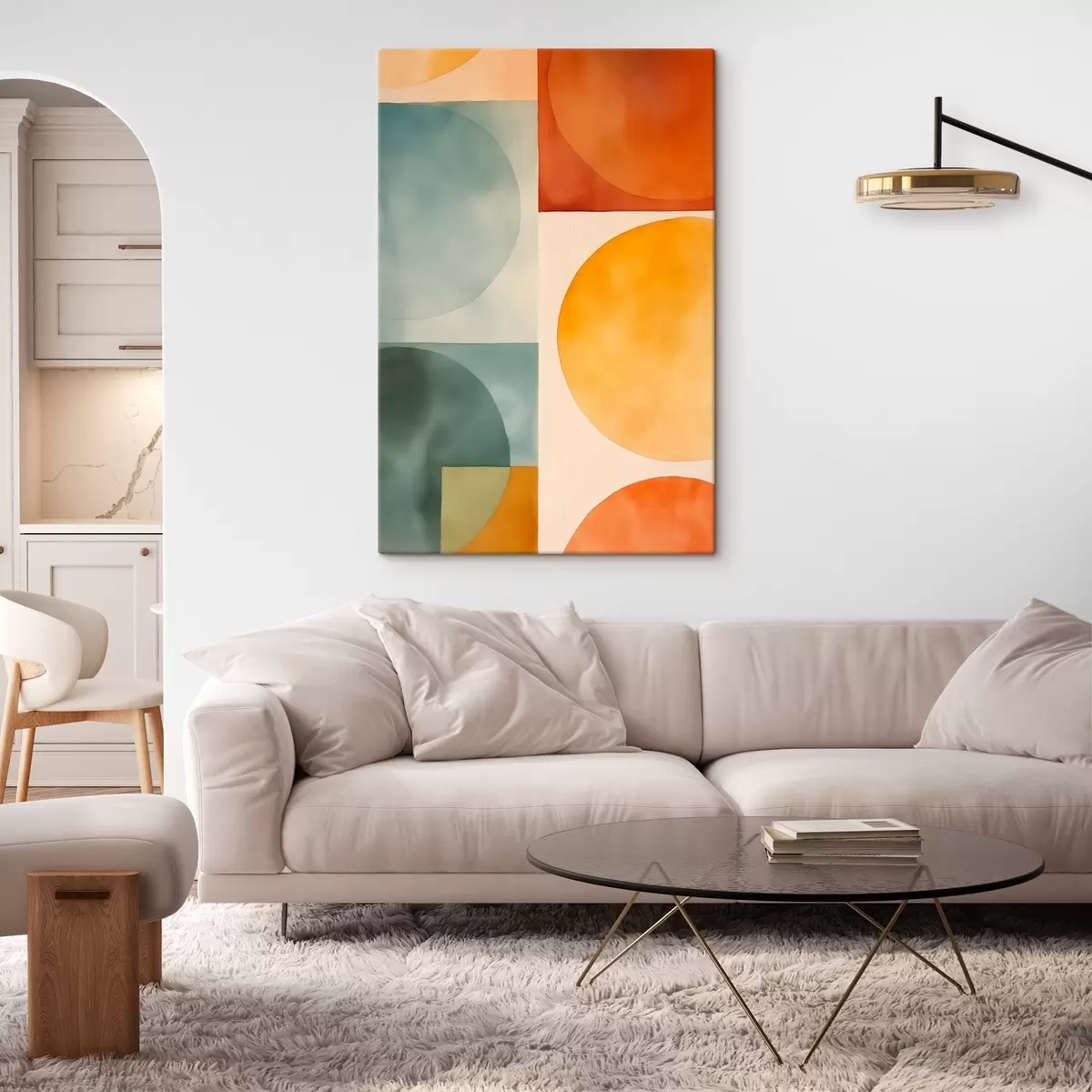 murales de pared Círculos abstractos geométricos s45792