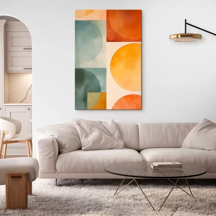 murales de pared Círculos abstractos geométricos s45792