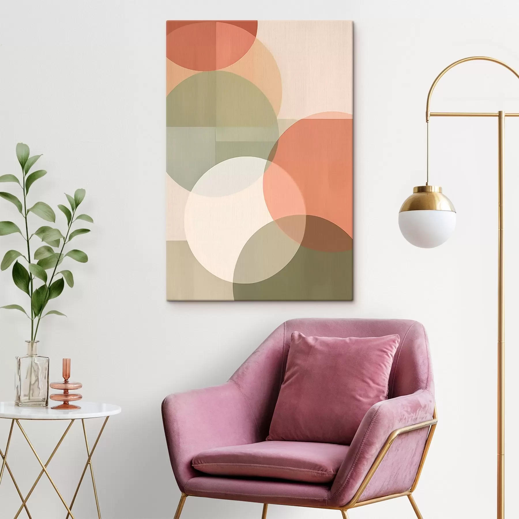 murales de pared Grandes círculos abstractos s45795