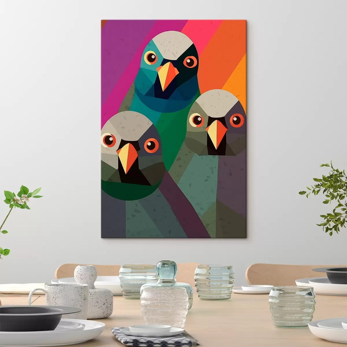 murales de pared Tres palomas s45799