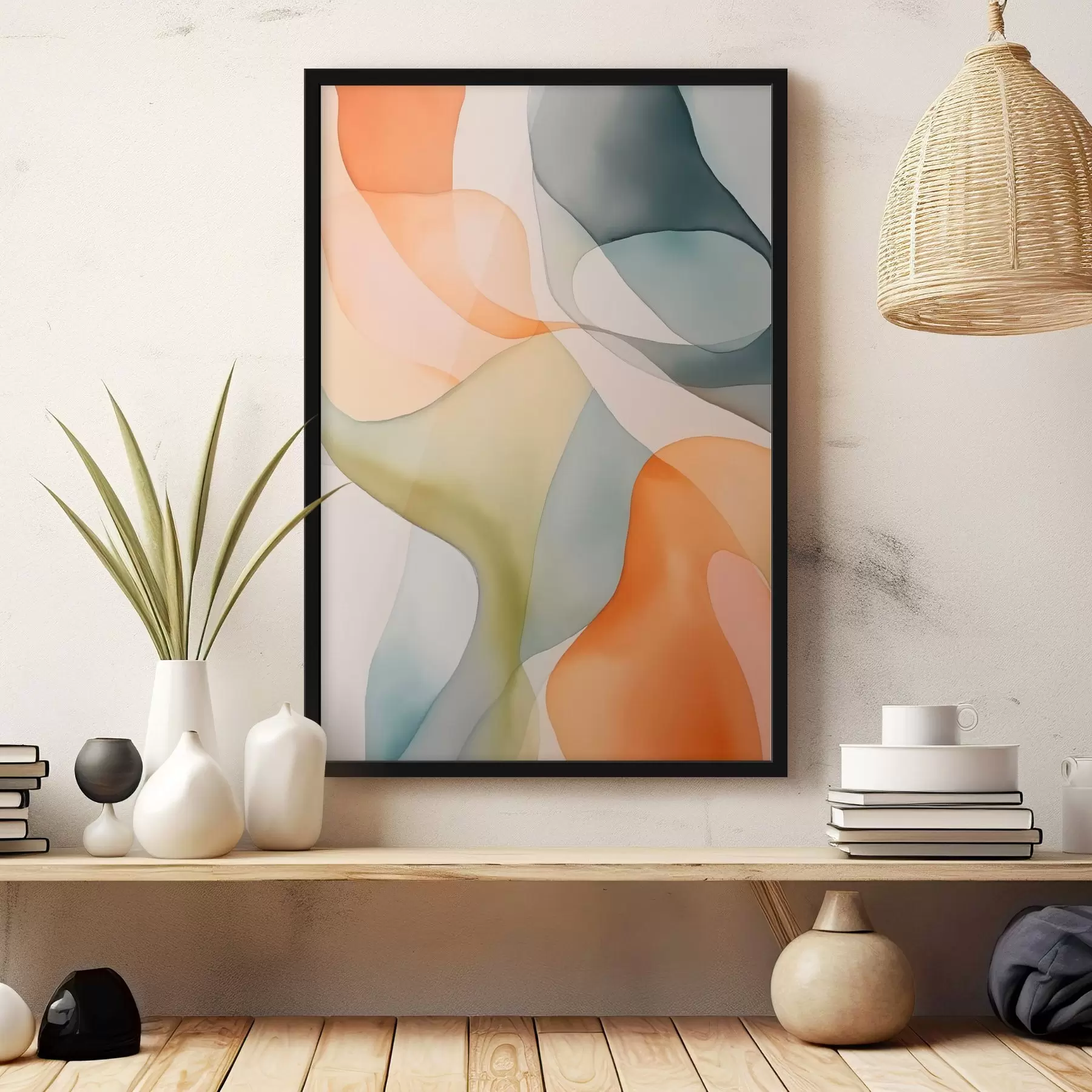 murales de pared Ondas abstractas f45785