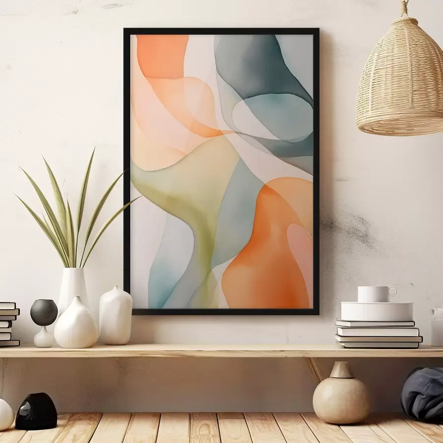 murales de pared Ondas abstractas f45785