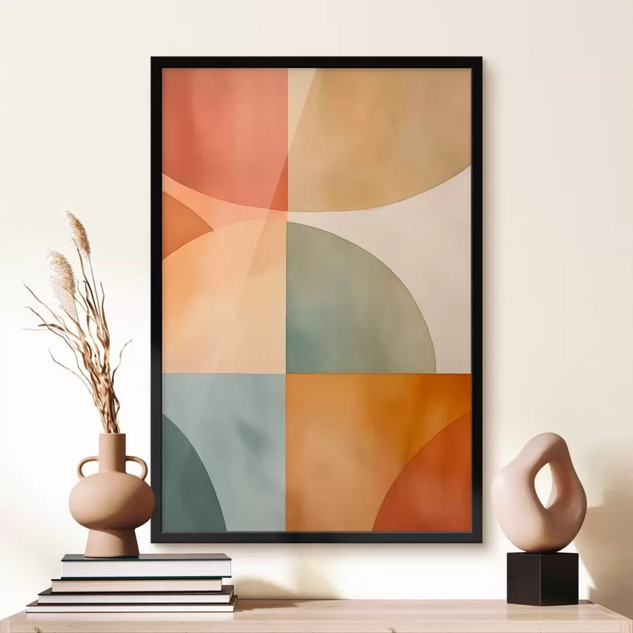 murales de pared Círculos abstractos geométricos f45793